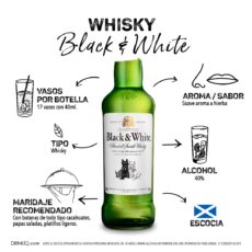 BLACK & WHITE WHISKY 1LT